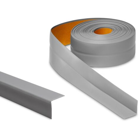 PRIMO Weichsockelleiste selbstklebend grau 18 x 18 mm 5 m