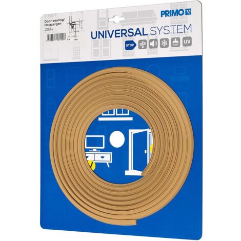 PRIMO Zimmertürdichtung Lignum 34 beige für 3–4 mm Nut 5 m