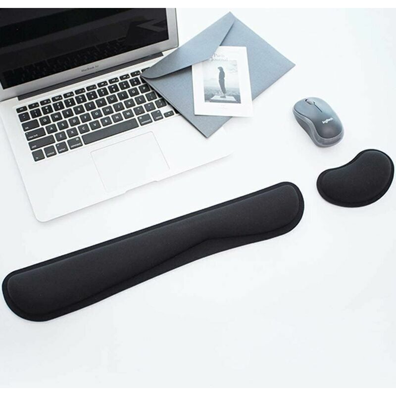 Repose-Poignet Ergonomique Pour Souris Et Clavier En Mousse à Mémoire - Soulagez Vos Poignets Et Dites Adieu à La Fatigue !