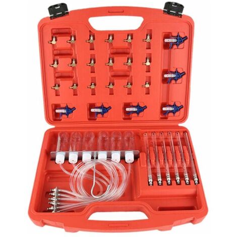 Testeur d'Etancheite Kit Diagnostique Testeur Injecteur Carburant Diesel Common Rail 24 Adaptateurs (1/5)