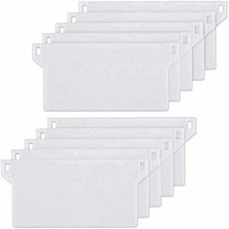 AIPERQ ZM. 10pcs Plaque de Lestage Store Californien Poids Lest Stores Verticaux Plaque Lestage Store Lamelle Verticale 127mm Pièce Rechange Blanche