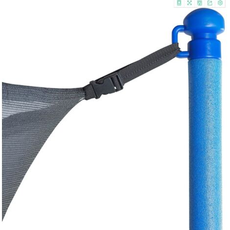 Mousse Protection Trampoline Clever Leon – 180 Cm, épaisseur 9 Mm, Pour Poteaux 30 Mm, Résiste UV, Certifiée PN-EN
