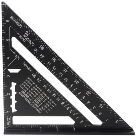 Aiperq Metric system MULTI FONCTIONS 180 mm Metal Aluminium Regle Équerre Trusquin Guide Raporteur Angle 45 90 Degres/Outils de menuisier/Outil de traçage Guide de menuiserie en bois