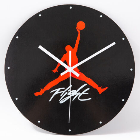 Maison 30 cm AJ1-12 horloge murale cadran horloge pour la maison salon chambre bureau café bar décoration (noir)