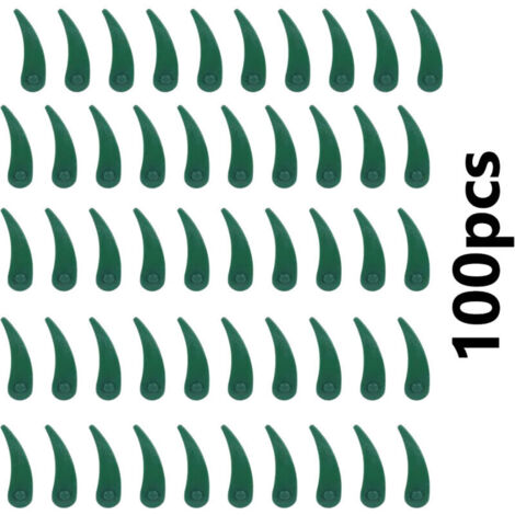 Aiperq Lot de 100 lames de rechange en plastique pour coupe-bordures Bosch Durablade Art 23-18 LI Art 26-18 LI (1/4)