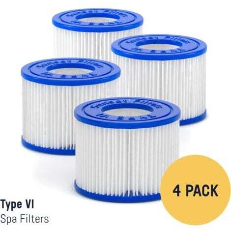 AIPER Cartouche de rechange pour filtre de spa et jacuzzi – pour filtres Coleman SaluSpa, filtre Bestway, Lay-Z Spa, Intex, remplacement de filtre S1, remplacement de filtre de spa (lot de 4) (1/4)