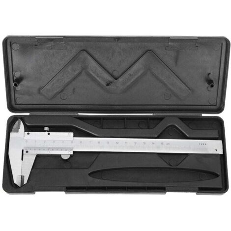 AIPERQ Jeffergarden Pied à coulisse en acier au carbone, règle Vernier, mesure de bricolage de haute précision 0-150 mm pour le ménage