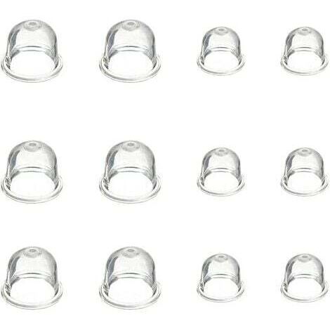 12 Pièces Carburateur Amorce Pompe Ampoule 19 mm et 22 mm Poire Pompe Amorcage Accessoires de Carburateur pour Debroussailleuse Tronçonneuse Souffleur Tondeuse (1/4)