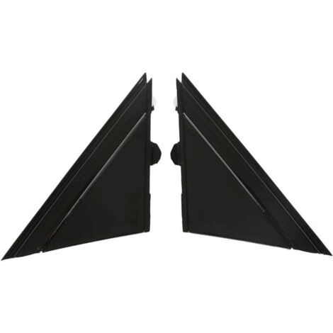 AIPERQ Jeffergarden Couvercle de drapeau de rétroviseur de porte, aile gauche droite, garniture de plaque triangulaire de remplacement pour FIAT 500 2012 – 2017, noir brillant