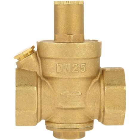 Régulateur de pression d'eau, Réducteur de pression d'eau 1pc Laiton réglable en laiton Réducteur de pression Régulateur Filetage DN25 1" (1/4)