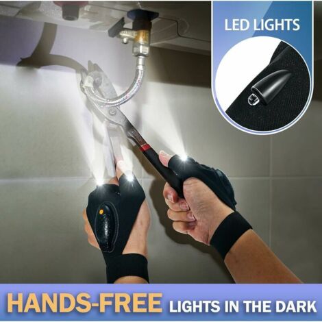 Idee Cadeau Homme Papa Original - LED Gants Accessoires de Pêche Adultes LED Pêche Outil Gadget d'anniversaire Gadget Insolite Utile Homme Femme Idee Cadeau Fete des Peres Original