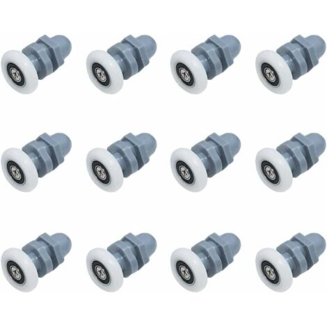 12 Piezas Ruedas para Puertas de Ducha, Ruedas para Puertas de Ducha, Ruedas para Puertas Correderas, Ruedas Inferiores, Ruedas para Puertas de Ducha, Ruedas para Puertas de Ducha, Ruedas para Puertas