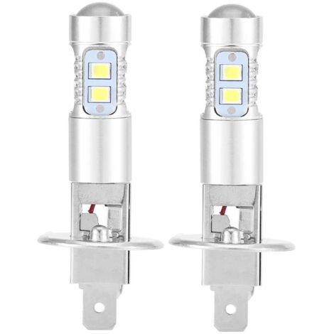Bombillas para faros delanteros, 2x H1 6000K Ultra White 100W kit de bombillas para faros delanteros LED de luz baja (1/5)