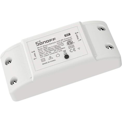 Interrupteur intelligent sans fil avec récepteur RF pour maison connectée, compatible avec Alexa et Google Home, aucun hub requis (1/4)