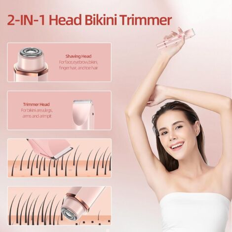 Rasoir électrique Hatteker Pour Femmes – Tondeuse Bikini, Aisselles, Corps, Visage, Neuf