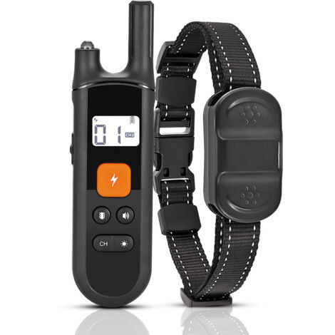 Appareil de dressage intelligent pour chiens, sûr pour arrêter les aboiements sans blesser les chiens, portée de télécommande ultra-longue, avec lumière LED
