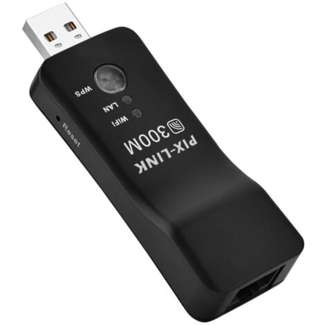 Répéteur réseau sans fil USB 300 M, amplificateur de signal Wi-Fi