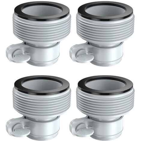 Fit for Intex 29061E Type B Intex Pool Clamp On Fittings Converter Intex Hose Adapter Pool Accessory 1.25in to 1.5in Pump Parts - 4pcs (1/4)