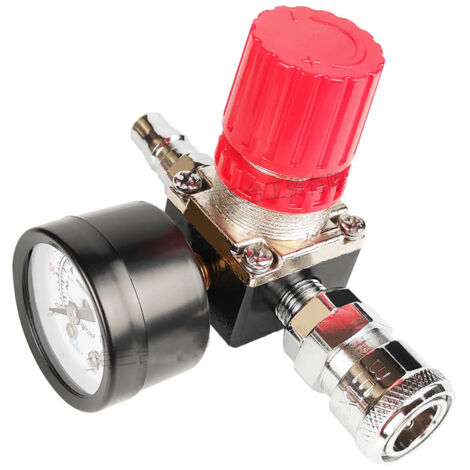 Composants pneumatiques Compresseur d'air à insertion rapide de type C Vanne de régulation de pression 140 PSI Accessoires de pompe à air à trois trous en fer carré