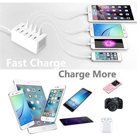 Station de charge 20 Ports USB 200W pour tous vos appareils