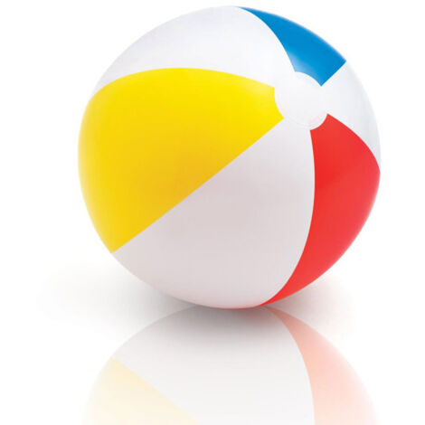 VZXZXE Ballon De Plage Gonflable 40 Cm – Rayures Multicolores, Idéal Plage, Piscine Et Jeux D'Été