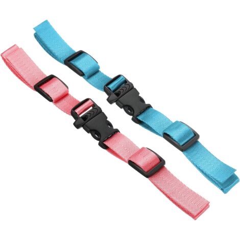 Lot De 2 Sangles De Pédale Réglables En Nylon Pour Rameur, Vélo Fitness Et Elliptique