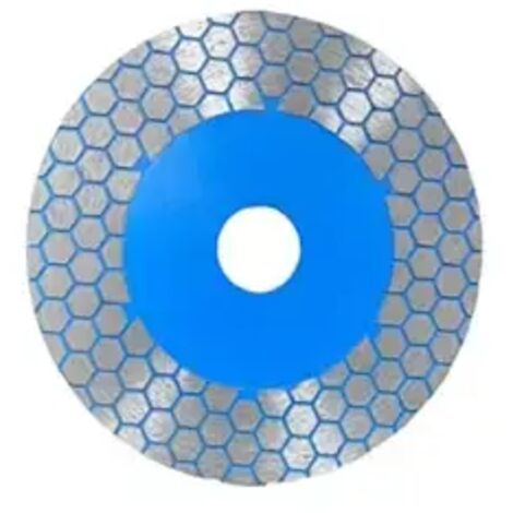 Disque de coupe diamanté pour carrelage, céramique, marbre, coupe à sec et meulage, lame de scie circulaire, accessoires pour outils rotatifs électriques (bleu, 125 mm)