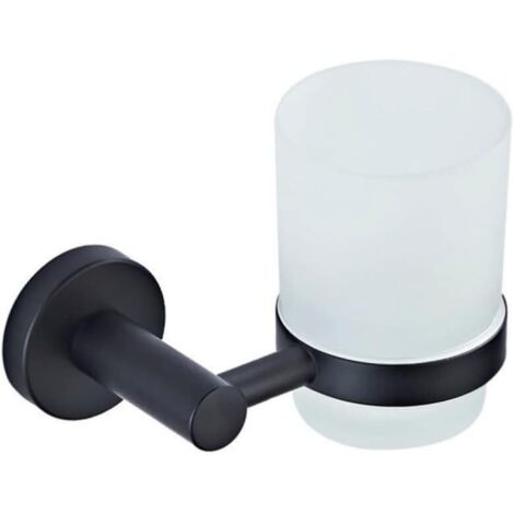 Accessoires de salle de bain noir mat, porte-serviettes en laiton avec cintre, porte-rouleau de papier toilette, crochet pour peignoir