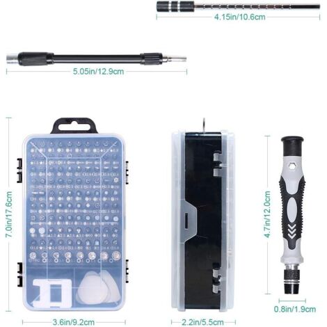 Coffret mini tournevis avec 30 embouts TACTIX | 719444 | Outillage | L'Entrepôt du Bricolage