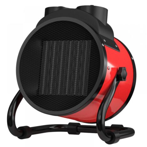 Chauffage céramique 2000 W, radiateur électrique PTC, avec protection contre la surchauffe, adapté aux chantiers de construction (1/4)