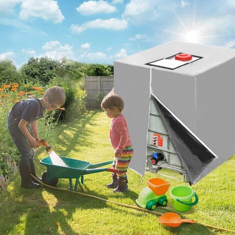Couvercle de Protection pour Réservoir 1000 L Anti-Poussière Bache Cuve 116 x 100 x 120 cm IBC Housse De Protection Capot de Protection du Réservoir d'eau Bâche de Réservoir d'eau (1/5)