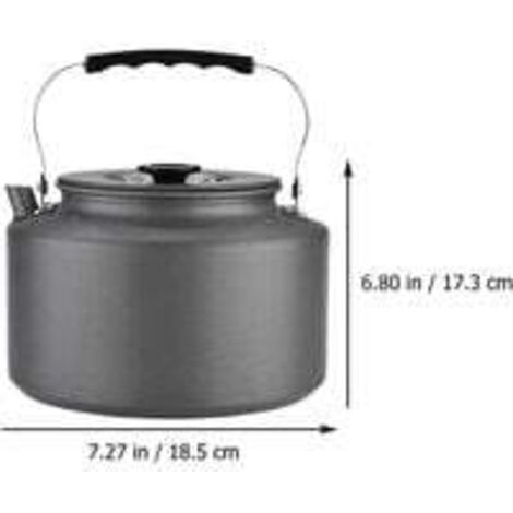 Bouilloire Camping ZONADAH 1,1L - Aluminium Léger Randonnée Voyage Bouilloire Aluminium 1.1L