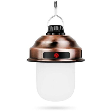 Mini Lampe De Camping, Ampoule Rechargeable Led D'Urgence, Bronze Classique (1/5)