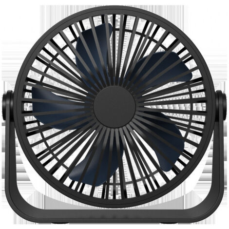 Aiperq Ventilateur de Bureau USB, Ventilateur de Table à 3 Vitesses, Ventilateur Silencieux Réglable à 360°, Ventilateur Portable pour Bureau, Maison, Chambre, Voiture, Camping