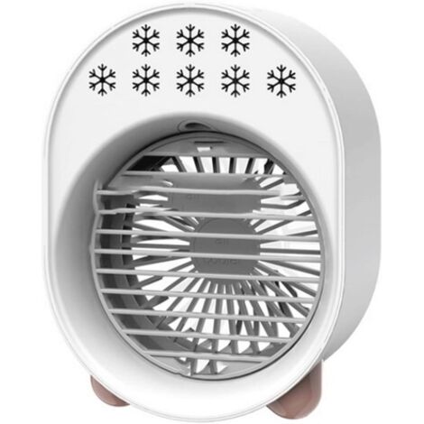 Aiperq Mini climatiseur Mini Cooler Fan Climatiseur Portable (Blanc)