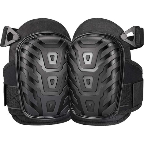 Aiperq Genouillere Travaux,Genouillères Professionnelles,Heavy Duty Genouillères Rembourrage en Mousse avec Coussin en Gel Confortables et Sangles Réglables pour le travail,Sol,Construction, Gardinage