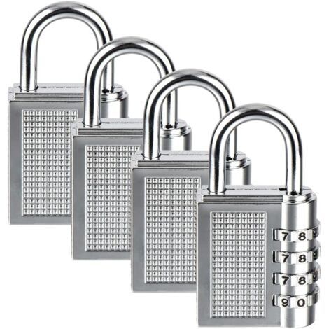 Cadenas Code, Cadenas à Combinaison de 4 chiffres, Cadenas Casier Cadenas Code, Cadenas à Combinaison de 4 chiffres, Cadenas Casier