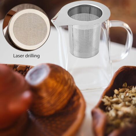 Infuseur à Thé Réutilisable En Acier Inoxydable - Passoire Fine Pour Thé Et Café - Manche Anti-brûlure