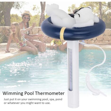 Thermomètre Flottant Pour Piscine/spa - Forme Pieuvre, PVC, échelle °C/°F - Fixable Avec Ficelle