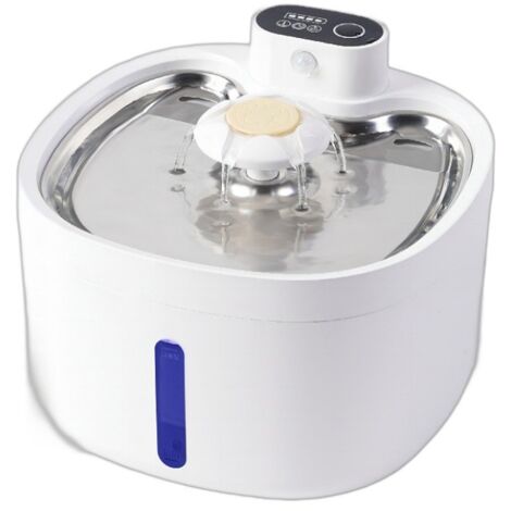 Distributeur d'eau avec capteur de filtre, adapté aux chats et aux petits animaux de compagnie, lavable et amovible. (1/4)