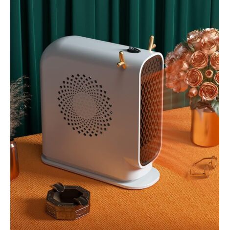 Chauffage électrique à économie d'énergie, 500 watts, conception silencieuse, avec fonction ionique négative et fonction de chauffage par ventilateur. (1/3)