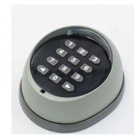 [JAMAIS UTILISÉ]  Clavier en métal pour ouvre-porte, clavier à code roulant 433 MHz, clavier de contrôle d'accès pour porte de garage de haute qualité, noir et gris (couleurs aléatoires) AIPERQ (1/4)