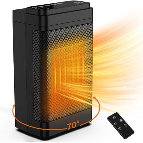 Radiateur électrique portatif en céramique PTC avec protection contre