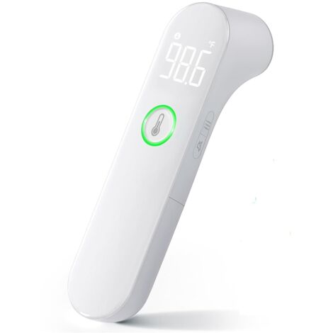 Thermomètre universel pour adultes et enfants, thermomètre frontal à suivi de point lumineux infrarouge avec mode silencieux. (1/4)