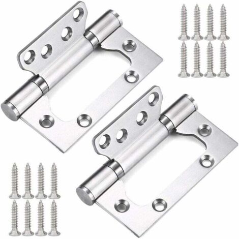 Charnières de porte en deux parties, charnières en acier inoxydable 304, charnières pour portes pliantes, charnières à billes de 10 cm, charnières pour meubles