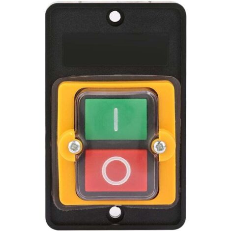 Commutateur à Bouton Poussoir, AC220V / 380V 10A Bouton Poussoir ...