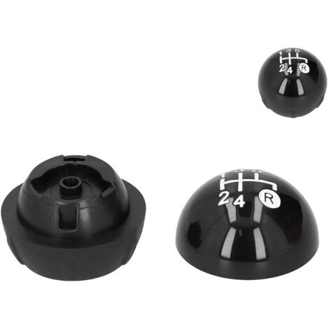Pommeau Levier De Vitesse 5/6 Vitesses Argenté Fiat 500 & 500C 2007-2018 - Design Élégant Fibre De Carbone