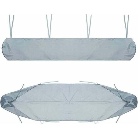 Sac de protection pour auvent, housse anti-poussière de 4 mètres, gris, housse de protection hivernale imperméable, convient aux auvents de terrasse.