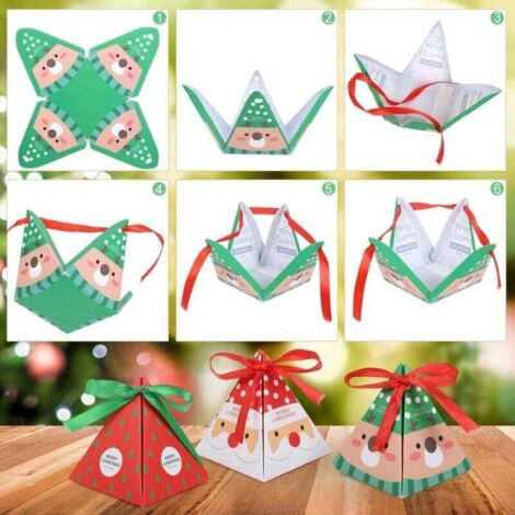 12 Boîtes Cadeau Noël Crackers – Bonhommes De Neige, Sapins, Rennes & Flocons, Emballage Festif Pour Bonbons & Petits Cadeaux