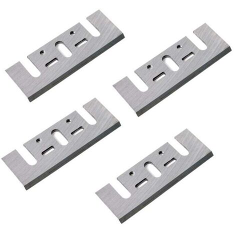 Lames de rabot en 4 pièces de 3-1/4 pouces, adaptées aux raboteuses électriques, fabriquées en acier rapide, compatibles avec les modèles Hitachi, Ryobi et Makita 1900B.